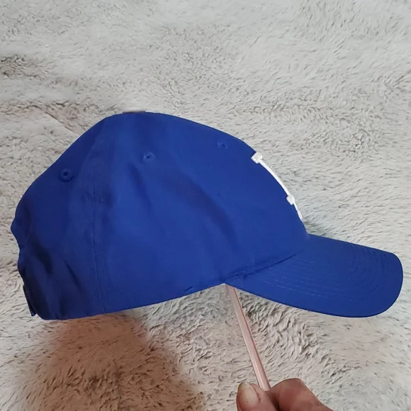 6-Panel OUTDOOR CAP Team MLB Ballcap-Royal Blue w/White Embroidered LA-EC-Sz S/M - Picture 5 of 12